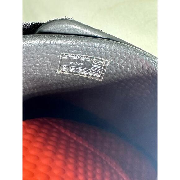 Crocs Literide Women sz 10 mens 8 Slip Resistant No Marking Work Clogs w Straps - Picture 4 of 11